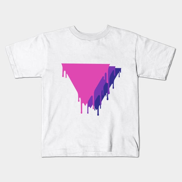 Bisexual Pride Kids T-Shirt by Blame_the_Artist